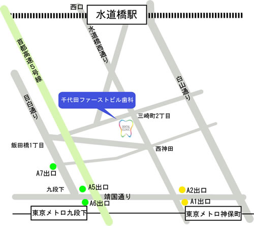 ブライト歯科・矯正歯科クリニック地図