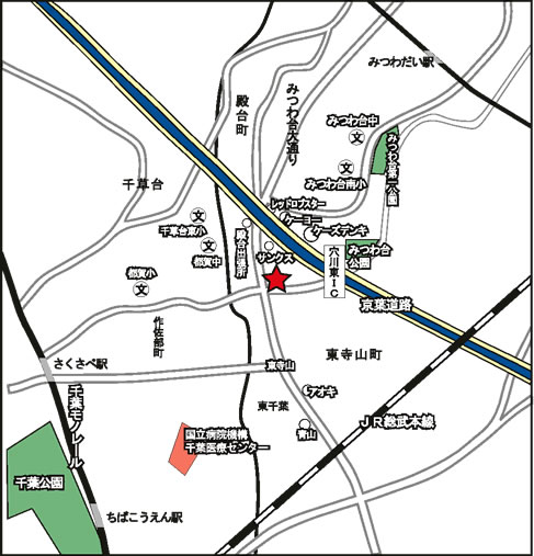 ブライト歯科・矯正歯科クリニック地図